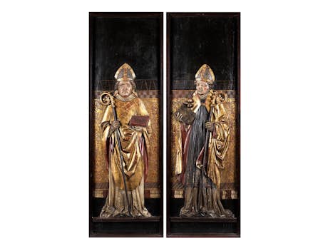 Paar gotische Altarflügel
